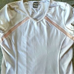 Nike Fit Dry White and Pink Short Sleeve Tee